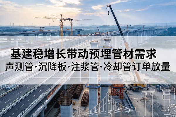 永平基建稳增长带动预埋监测管材需求,声测管、沉降板、注浆管订单持续放量